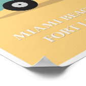 フロリダビーチヴィンテージ旅行ポスター ポスター (角)