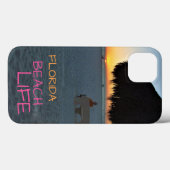 フロリダビーチ後半夕べと男性のベンチ Case-Mate iPhoneケース (裏面 (横))