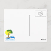 フロリダビーチ感動的はがき ポストカード (裏面)