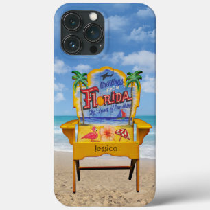 フロリダビーチ椅子と名前 iPhone 13 PRO MAXケース
