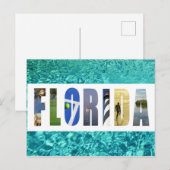 フロリダビーチ海旅行写真 ポストカード (正面/裏面)