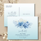 フロリダビーチ結婚式日付の保存 案内ポストカード