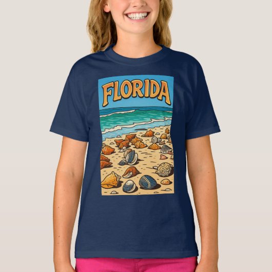 "フロリダビーチ" キッズTシャツ Tシャツ (正面)