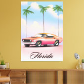 フロリダピンクサンセット キャンバスプリント (インサイチュ (リビング))