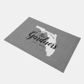 フロリダファミリーモノグラム州doormat ドアマット (アングル)