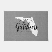 フロリダファミリーモノグラム州doormat ドアマット (正面)