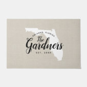 フロリダファミリーモノグラム州doormat ドアマット (正面)