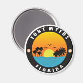 フロリダフォートマイヤーズビーチ マグネット (正面/裏面)