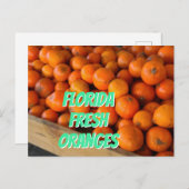 フロリダフレッシュオレンジファーマーズマーケット林 ポストカード (正面/裏面)