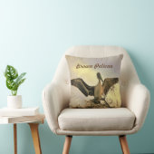 フロリダブラウンペリカン飛行中 クッション (椅子)