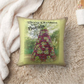 フロリダブロムリアドツリーからのメリークリスマス クッション (ブランケット)