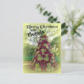 フロリダブロムリアドツリーからのメリークリスマス ポストカード (スタンド正面)