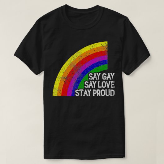 フロリダプライドセーゲイセーLGBTQ誇りを持ったフー Tシャツ (デザイン正面)
