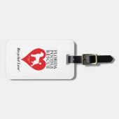 フロリダプードルレスキュー荷物タグ ラゲッジタグ (正面横)