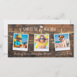 フロリダホリデーサンドは新しい雪の3フォトカード