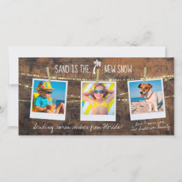 フロリダホリデーサンドは新しい雪の3フォトカード