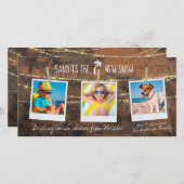 フロリダホリデーサンドは新しい雪の3フォトカード (正面/裏面)