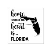 フロリダホームはハート ラバースタンプ (インプリント)