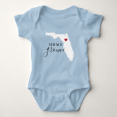 フロリダホームグロウン州ティー ベビーボディスーツ (正面)