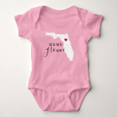 フロリダホームグロウン州ティー ベビーボディスーツ (正面)