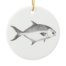 フロリダポンパノロゴ（ラインアート）