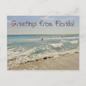 フロリダマイアミからの挨拶 ポストカード (正面)