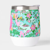 フロリダマップ名門私立校風のパームビーチパターモノグラムのン (左面)