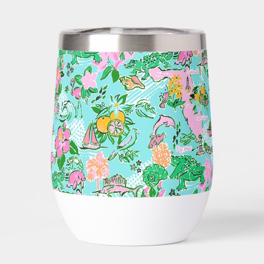 フロリダマップ名門私立校風のパームビーチパターモノグラムのン (背面)