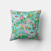 フロリダマップ名門私立校風のパームビーチパターモノグラムのン クッション (裏面)