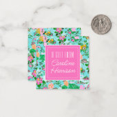 フロリダマップ名門私立校風のパームビーチパターンプリント ノートカード (正面/裏面インサイチュ)