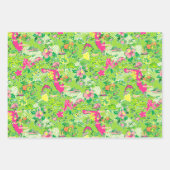 フロリダマップ名門私立校風のパームビーチパターンプリント ラッピングペーパーシート (正面2)