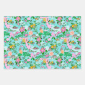 フロリダマップ名門私立校風のパームビーチパターンプリント ラッピングペーパーシート (正面)