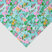 フロリダマップ名門私立校風のパームビーチパターンプリント 薄葉紙 (詳細)