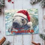 フロリダマナティー水の色のクリスマス ポストカード<br><div class="desc">このデザインはパーソナライズされた、写真や文字を変更して提供される領域にあってもよい。またカスタマイズは、このテンプレートをカスタマイズしクリックて、を選択してさらに背景の色を削除または変更したり、文字を追加したり、文字の色またはスタイルを変更したり、文字のみのデザインの画像を削除したりすることで可能です。このもし商品はデザインを別の商品に移すオプションがあり、必要に応じてデザインを調整しもして下さい。colorflowcreations@gmail.comで連絡は、このデザインを別の製品で使用するもしか、サポートが必要な場合は、ページの上部にあるチャットオプションを使用する。www.facebook.com/colorflowcreations、www.instagram.com/colorflowcreations、www.twitter.com/colorflowart、後を追およびwww.pinterest.com/colorflowcreationsで自分のデザインや自分の情報を見る。</div>