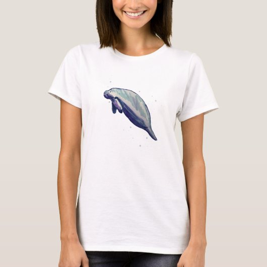 フロリダマナ絵画ティー野生生物 Tシャツ (正面)