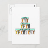 フロリダマンガキャッツのハッピーバースデー ポストカード (正面/裏面)