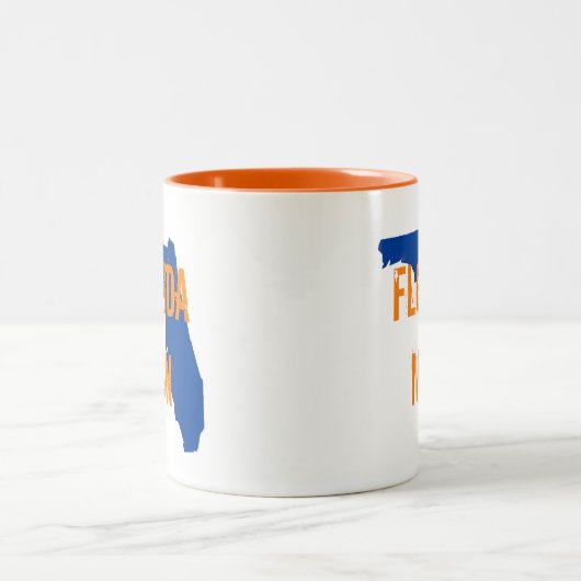 フロリダマンゲーターブルーツートーンコーヒーマグ ツートーンマグカップ (中央)