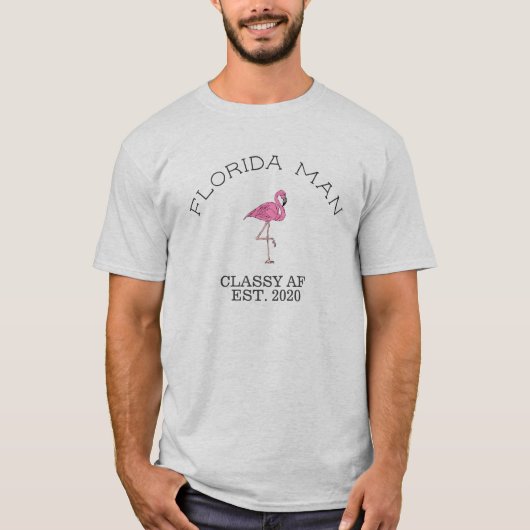 フロリダマン オリジナル フラミンゴ Tシャツ (正面)