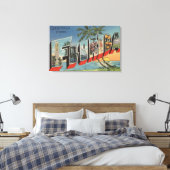 フロリダラージレターシーンFlorida キャンバスプリント (インサイチュ (寝室))