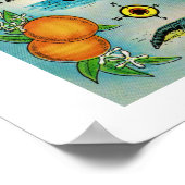 フロリダレトロはがきマップ ポスター (角)