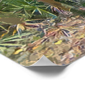 フロリダレースモススペインのス印象派アート ポスター (角)