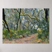 フロリダレースモススペインのス印象派アート ポスター (正面)