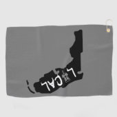 フロリダローカルディスクゴルフディスクタオル ゴルフタオル (横)