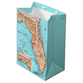 フロリダロードの地図 ミディアムペーパーバッグ (正面アングル)