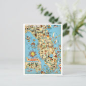 フロリダヴィンテージおもしろいはがき ポストカード (スタンド正面)