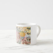 フロリダヴィンテージトラベルビーチシーシェルアート エスプレッソカップ (正面右)