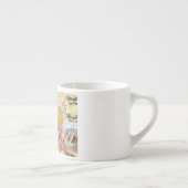 フロリダヴィンテージトラベルビーチシーシェルアート エスプレッソカップ (右)