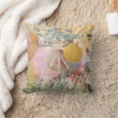 フロリダヴィンテージトラベルビーチシーシェルアート クッション (ブランケット)