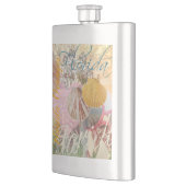 フロリダヴィンテージトラベルビーチシーシェルアート フラスク (左)