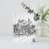 フロリダヴィンテージビキニ女の子の写真はがき旅行 ポストカード (スタンド正面)